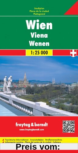 Freytag Berndt Stadtpläne, Wien Gesamtplan - Maßstab 1: 25.000